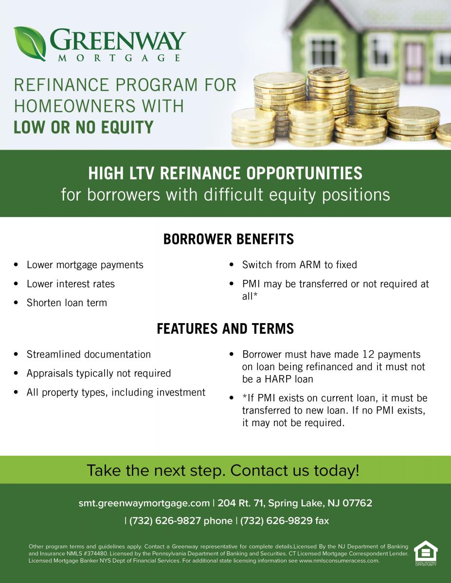 High LTV Refinance Opportunities